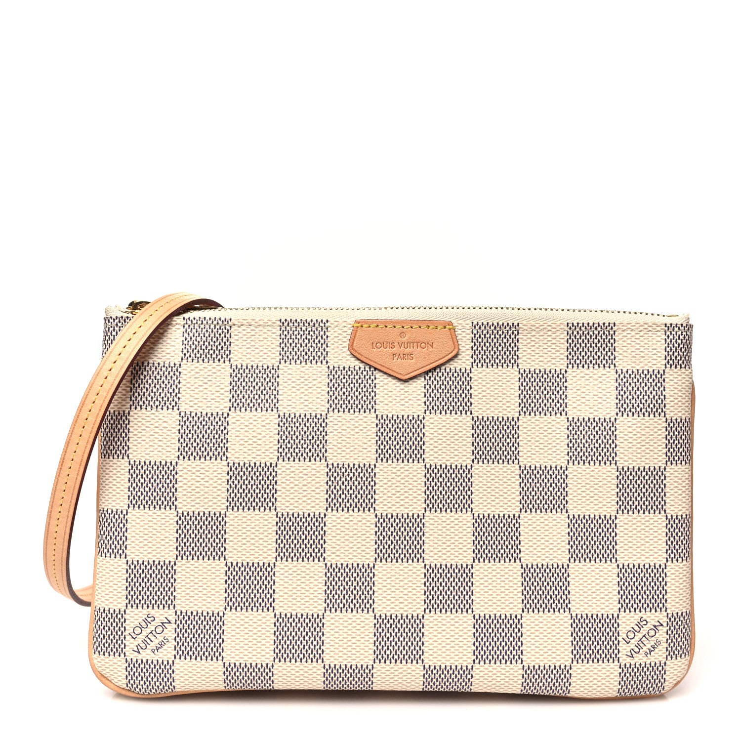 Louis Vuitton Damier Azur Double Zip Pochette 1 of 11