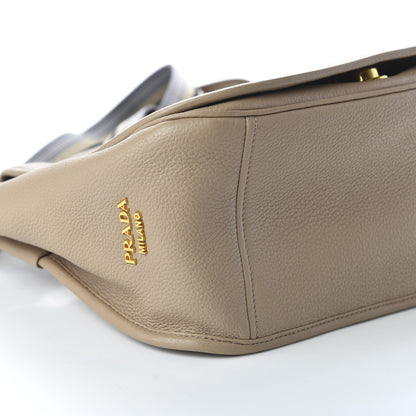 Prada Vitello Daino Logo Messenger Cammeo 6 of 9