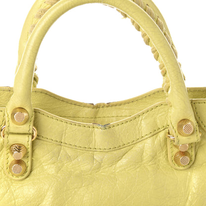 Balenciaga Agneau Giant 12 Gold Hardware Mini City Jaune Citronnade 12 of 18