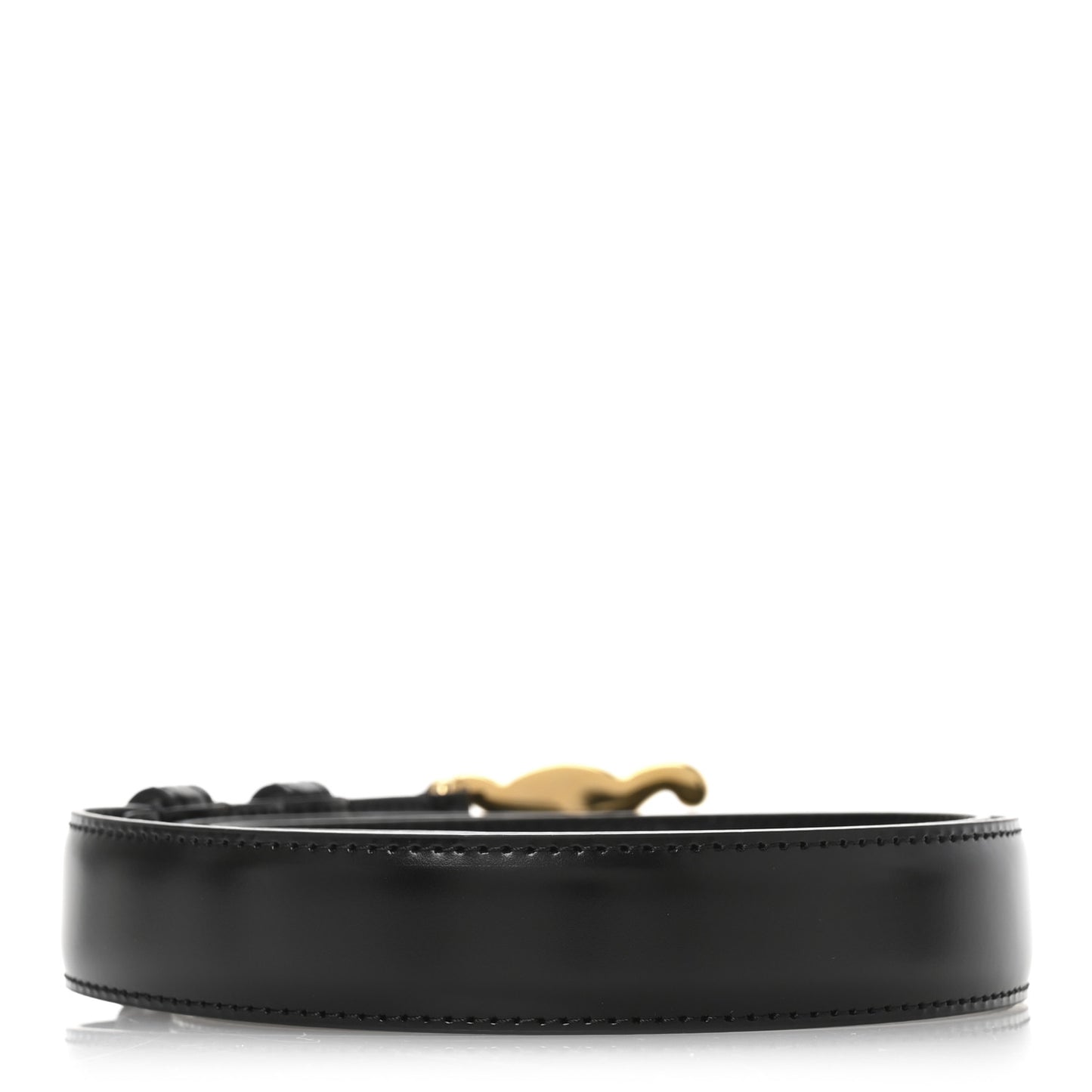 Box Calfskin Medium 25mm Triomphe Belt 80 32 Black