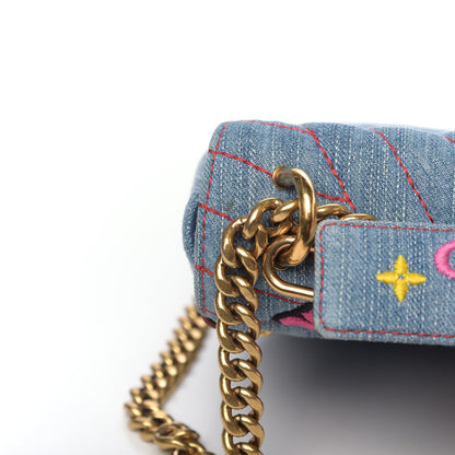 Louis Vuitton Denim New Wave Chain MM Blue 11 of 12