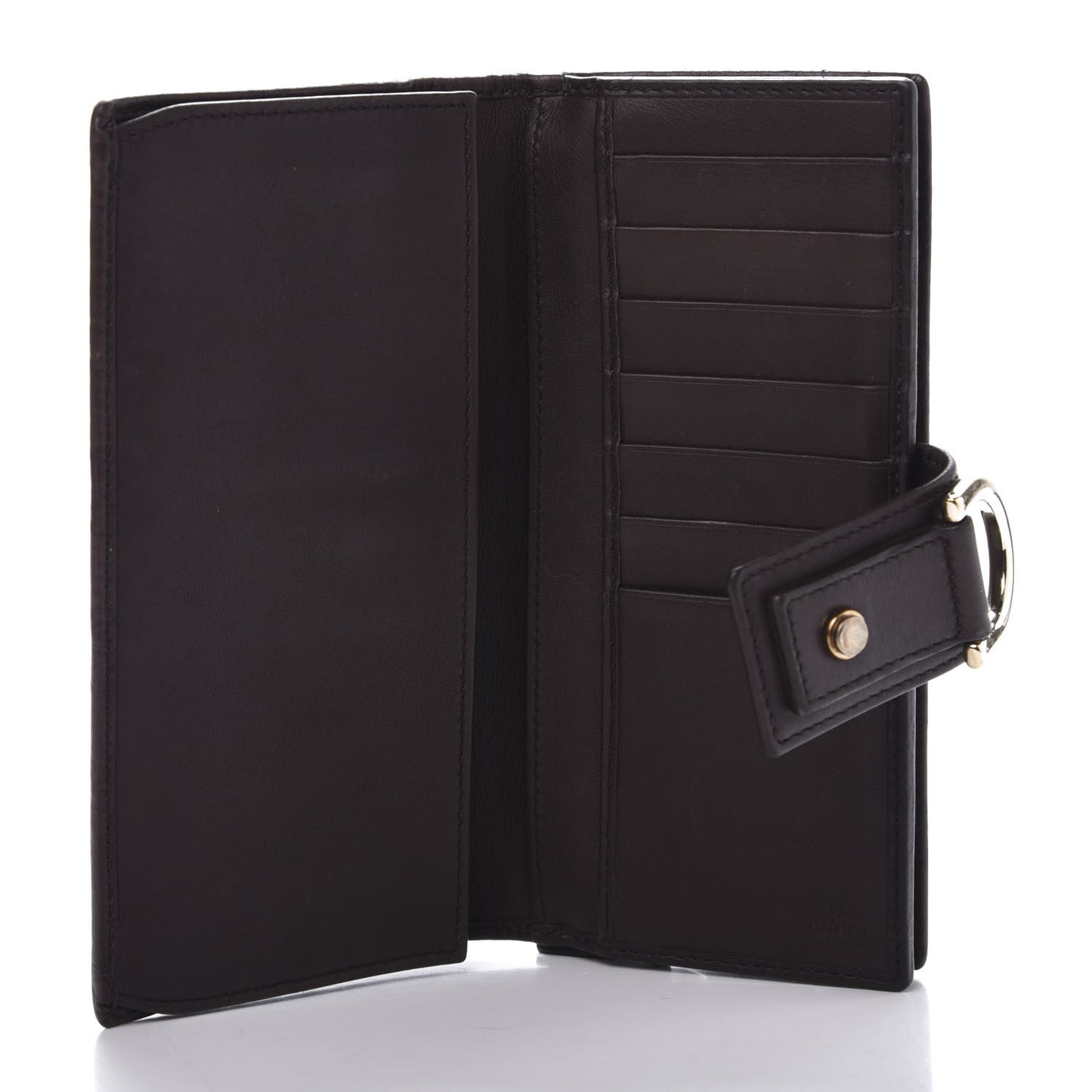 Guccissima Abbey Continental Wallet Chocolate