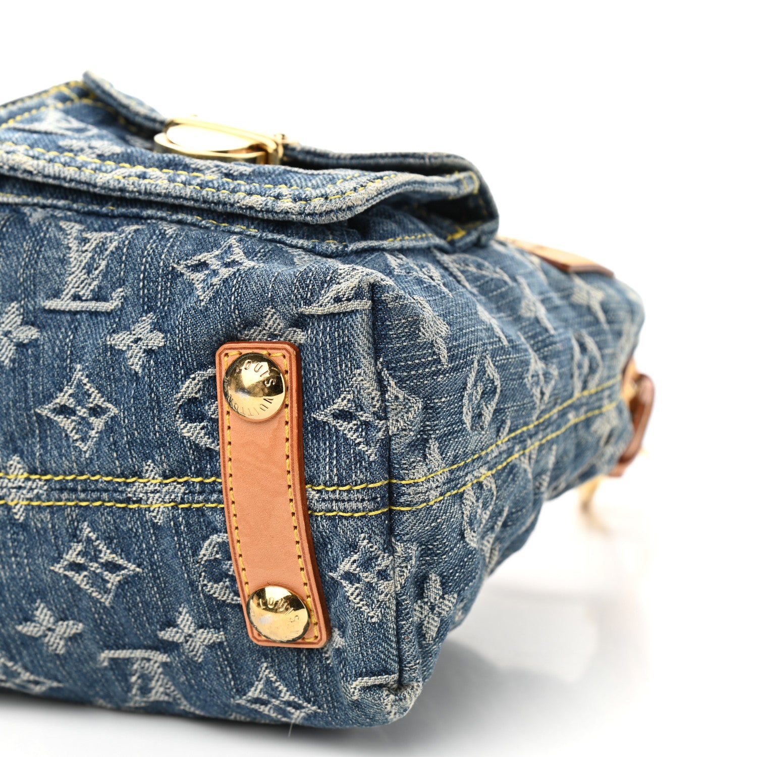 Louis Vuitton Monogram Denim Baggy PM Blue 8 of 12