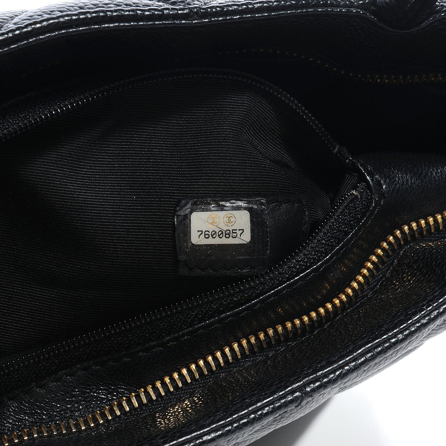 Caviar Medallion Tote Black