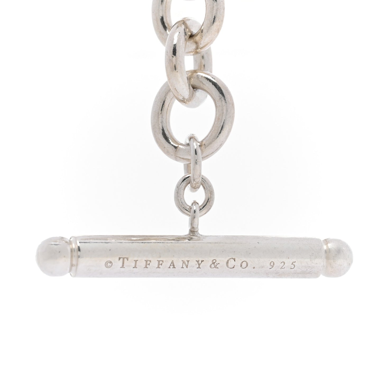 Sterling Silver Gift Box Charm Toggle Bracelet