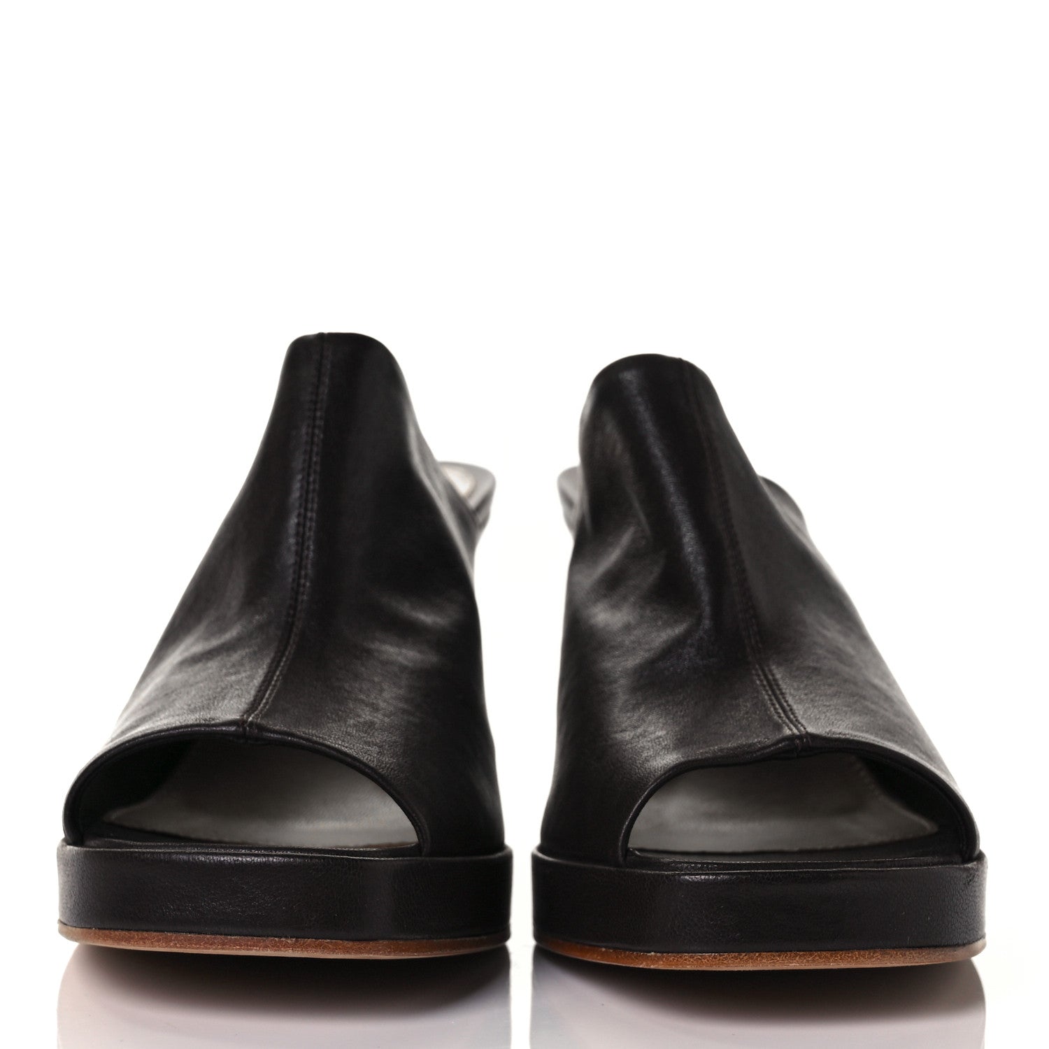 Bottega Veneta Nappa Stack Mule Sandals 39 Fondente 2 of 7