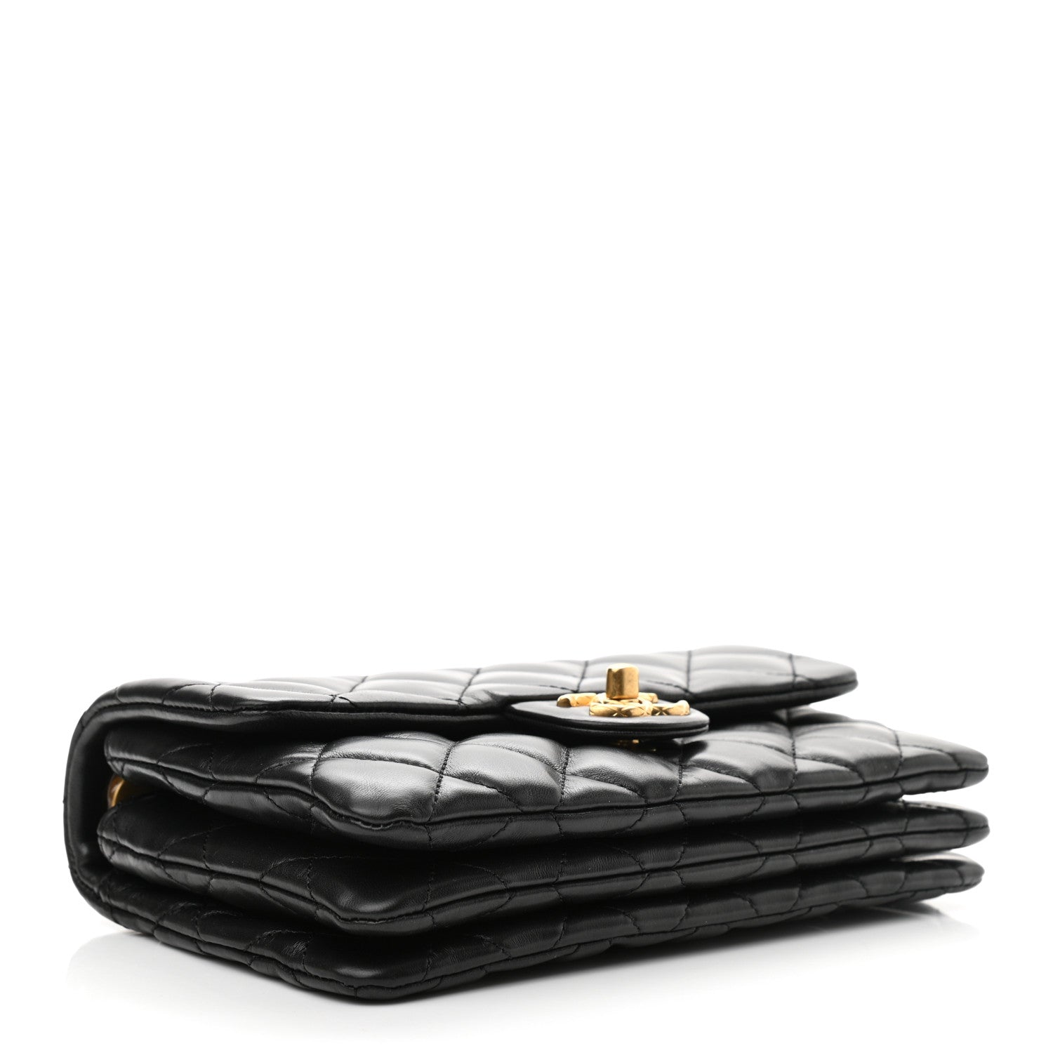 Chanel Lambskin Quilted Small Pillow Crush Flap Black 4 of 11