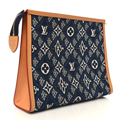 Louis Vuitton Jacquard Since 1854 Toiletry Pouch 26 Blue 3 of 10