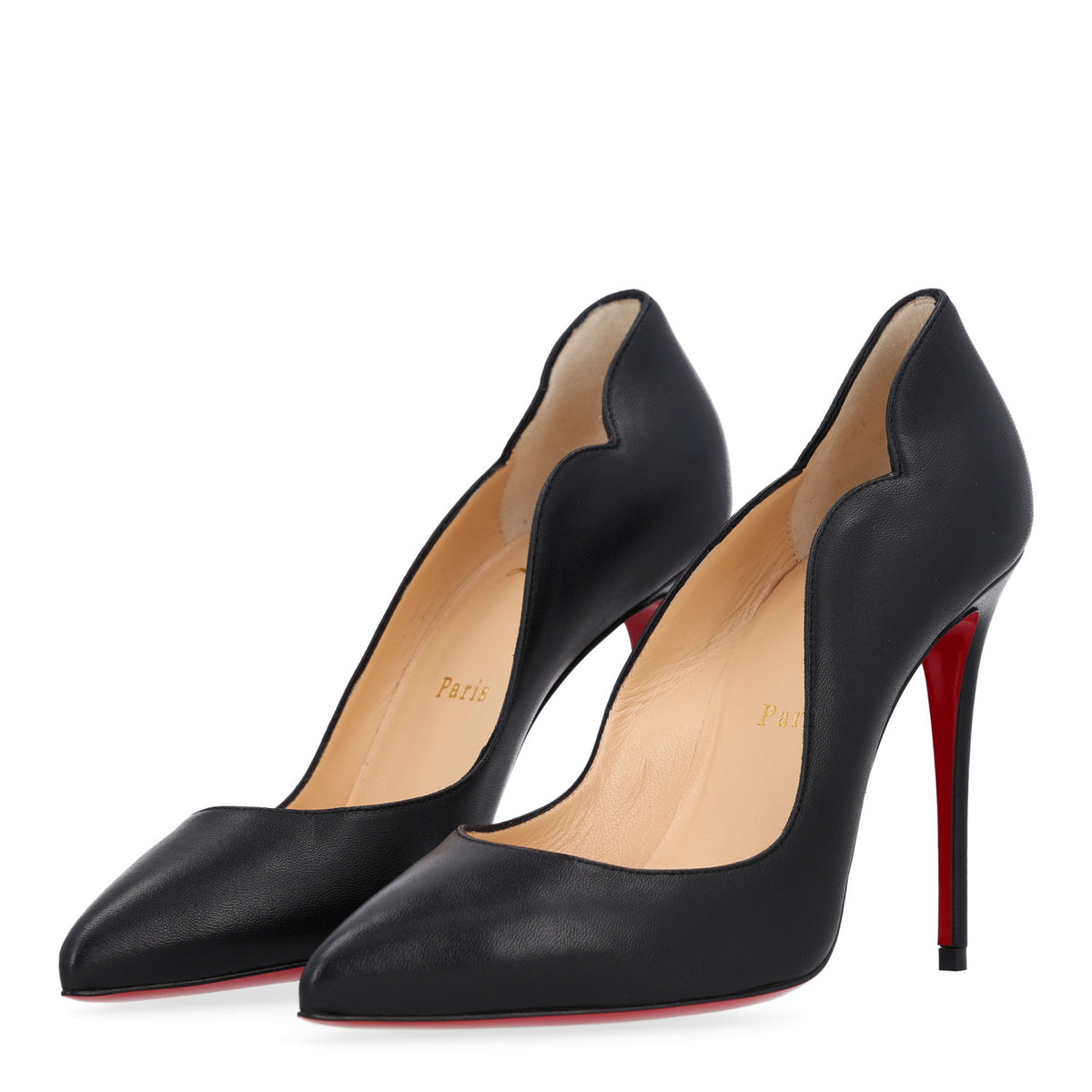 Christian Louboutin Nappa Hot Chick 100 Pumps 37 Black 4 of 9