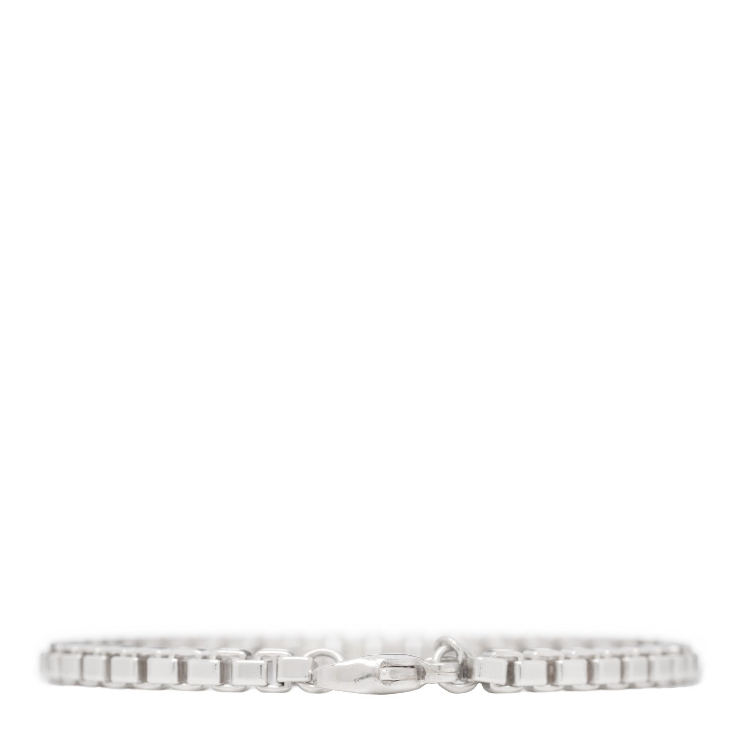 Tiffany Sterling Silver 4mm Venetian Link Bracelet 2 of 3