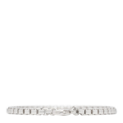 Tiffany Sterling Silver 4mm Venetian Link Bracelet 2 of 3