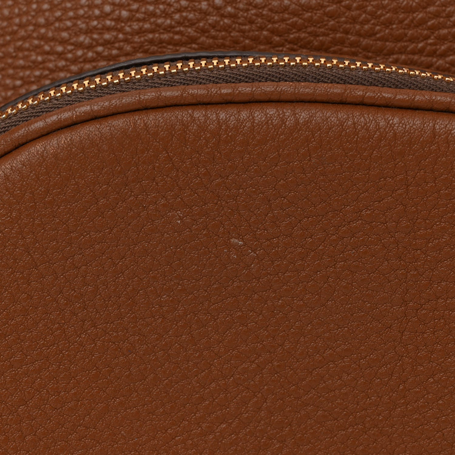 Prada Vitello Daino Zip Backpack Cuoio 10 of 13