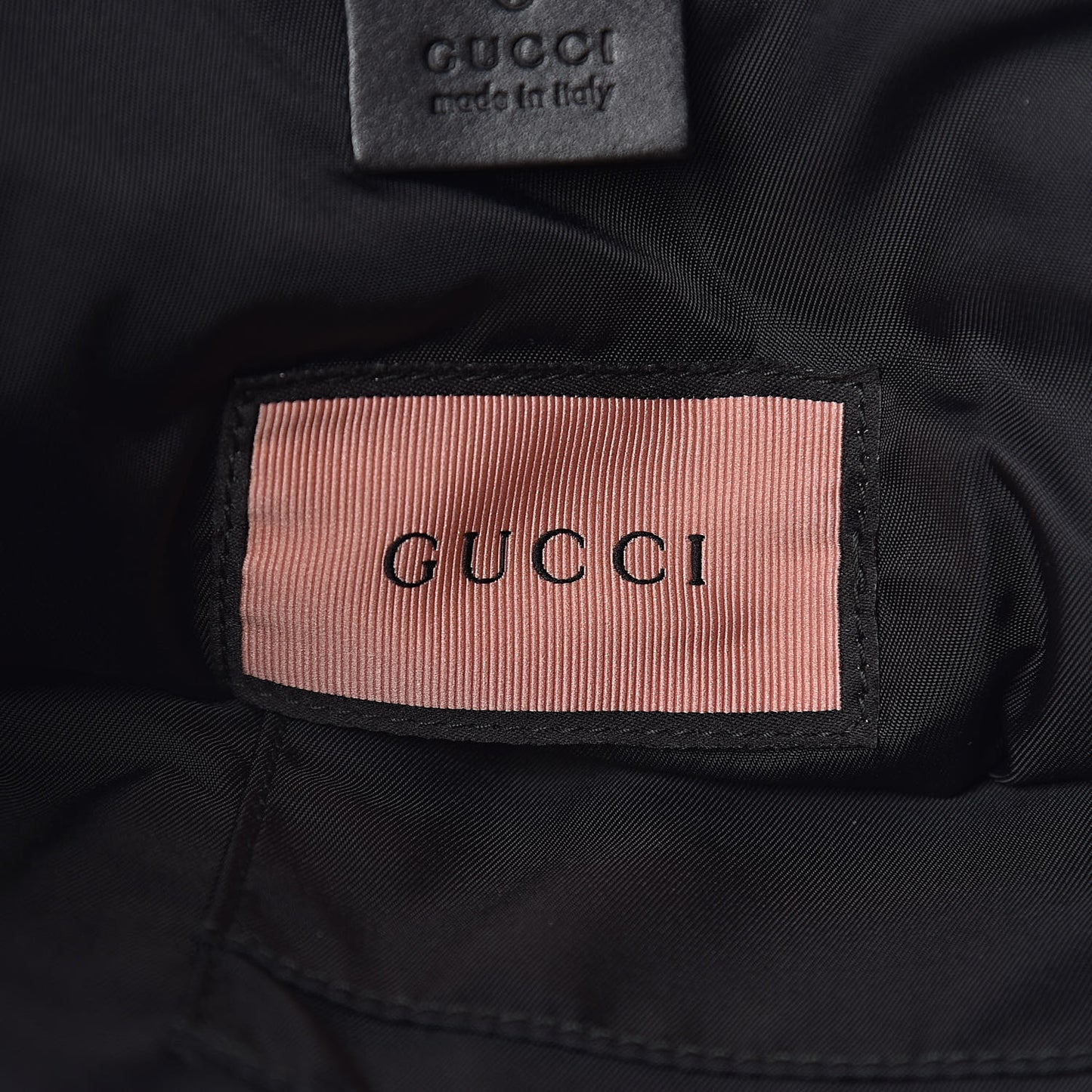 Techno Canvas GucciGhost Double Buckle Backpack Blue Agata Hibiscus Red