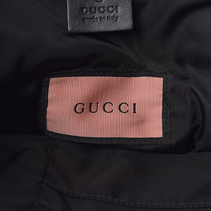 Gucci Techno Canvas GucciGhost Double Buckle Backpack Blue Agata Hibiscus Red 8 of 11