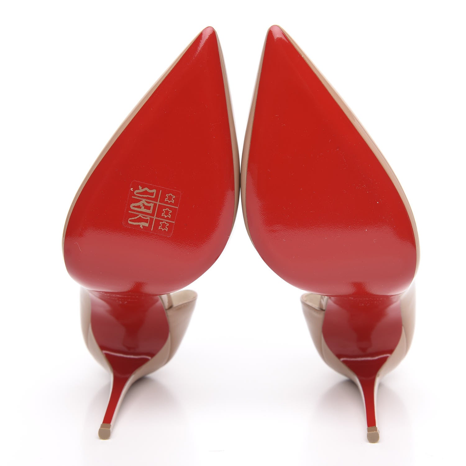 Christian Louboutin Patent Iriza 100 Pumps 37 Nude 5 of 8