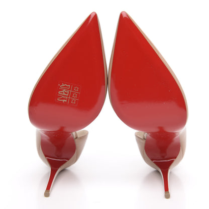 Christian Louboutin Patent Iriza 100 Pumps 37 Nude 5 of 8