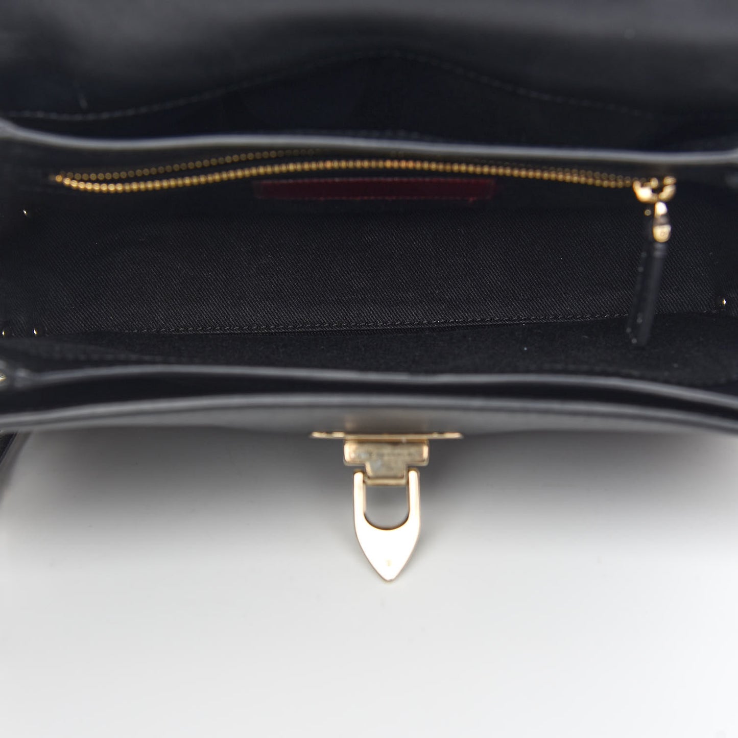 Vitello Medium Rockstud Flap Saddle Bag Black
