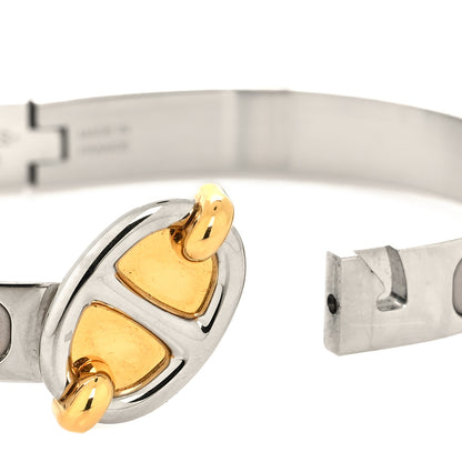 Hermes Enamel Mini Clic Chaine d'Ancre Bracelet PM Marron Glace 4 of 5