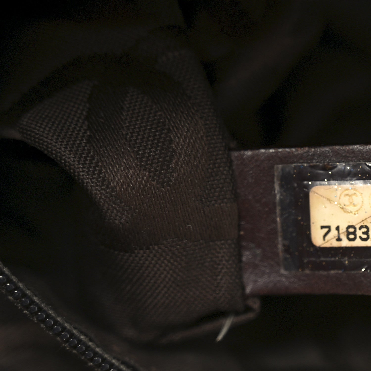 Chanel Suede Quilted Shopping Tote Brown 7 of 13