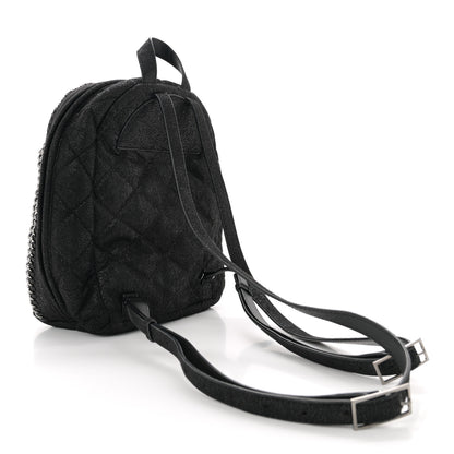 Stella McCartney Shaggy Deer Quilted Mini Falabella Backpack Black 2 of 9
