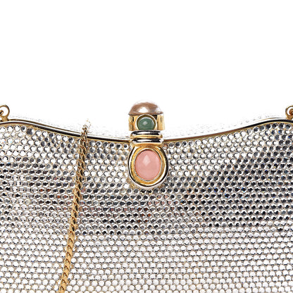 Judith Leiber Swarovski Crystal Minaudiere Clutch Gold 13 of 13