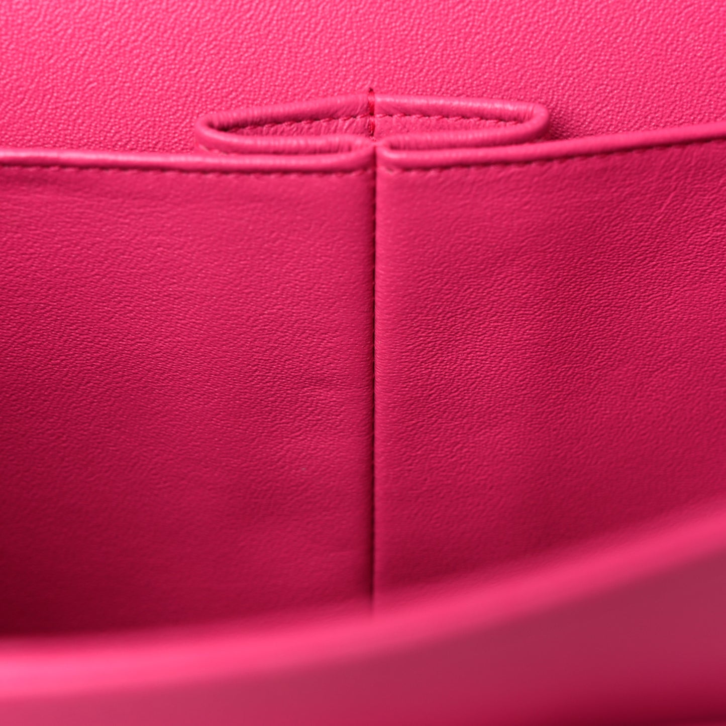 Lambskin Quilted Jumbo Double Flap Fuchsia