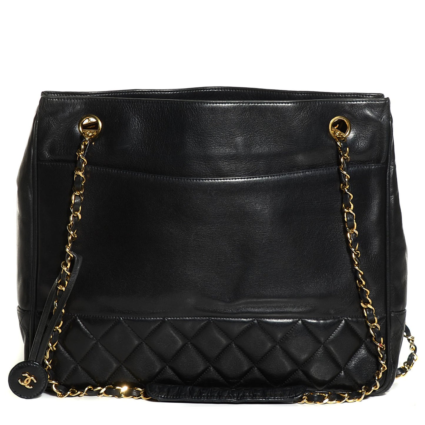 Lambskin Shoulder Bag Black
