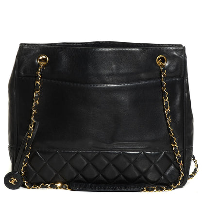 Chanel Lambskin Shoulder Bag Black 1 of 8
