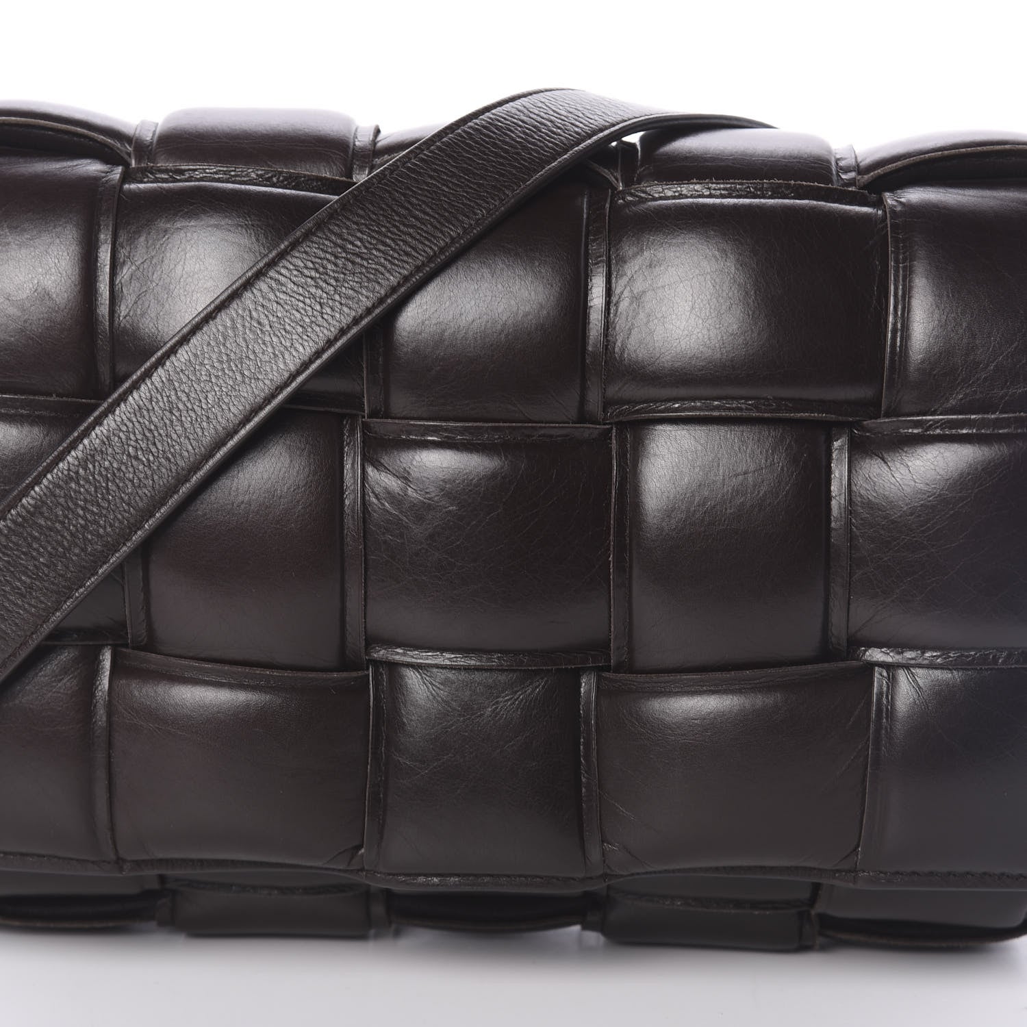 Bottega Veneta Paper Calfskin Maxi Intreccio Padded Cassette Crossbody Bag Fondant 7 of 9