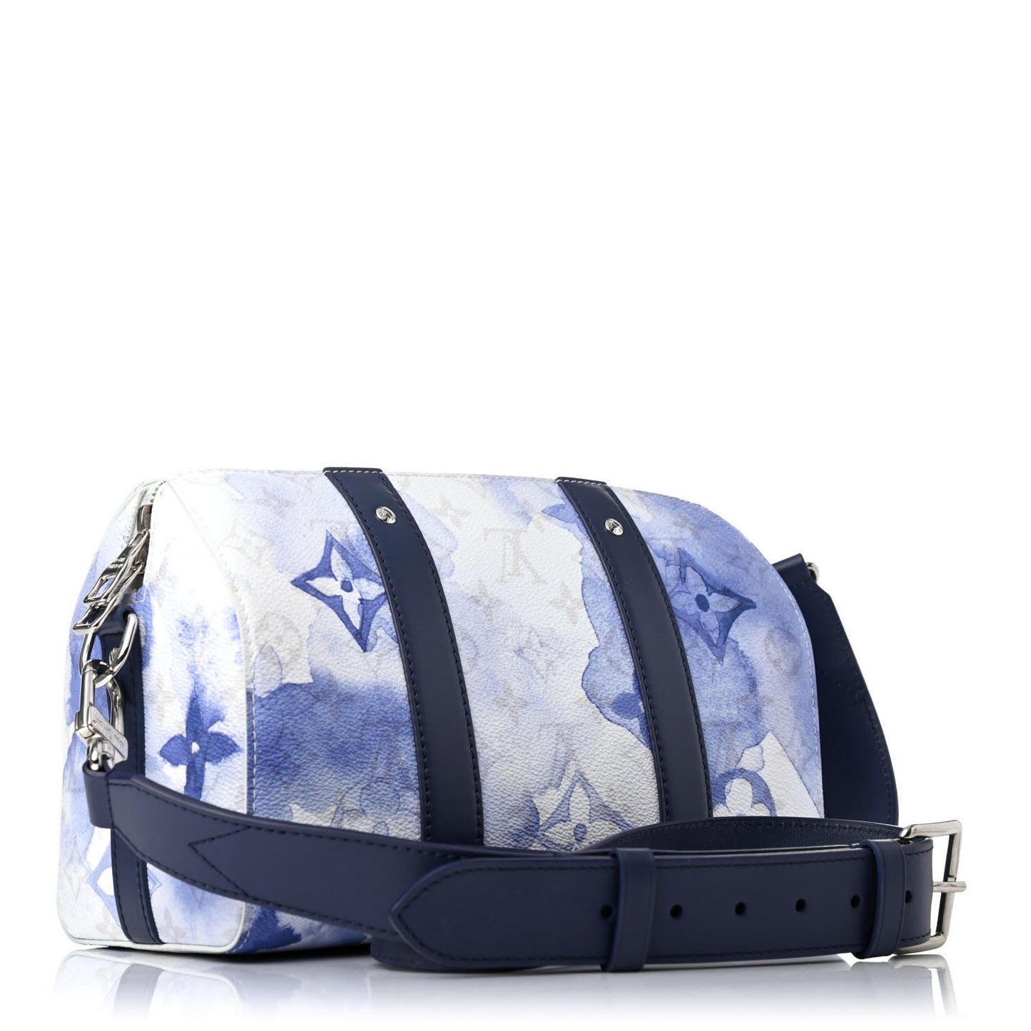 Monogram Watercolor City Keepall Blue