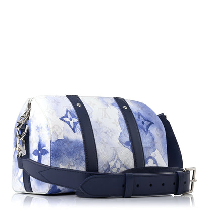 Louis Vuitton Monogram Watercolor City Keepall Blue 2 of 4
