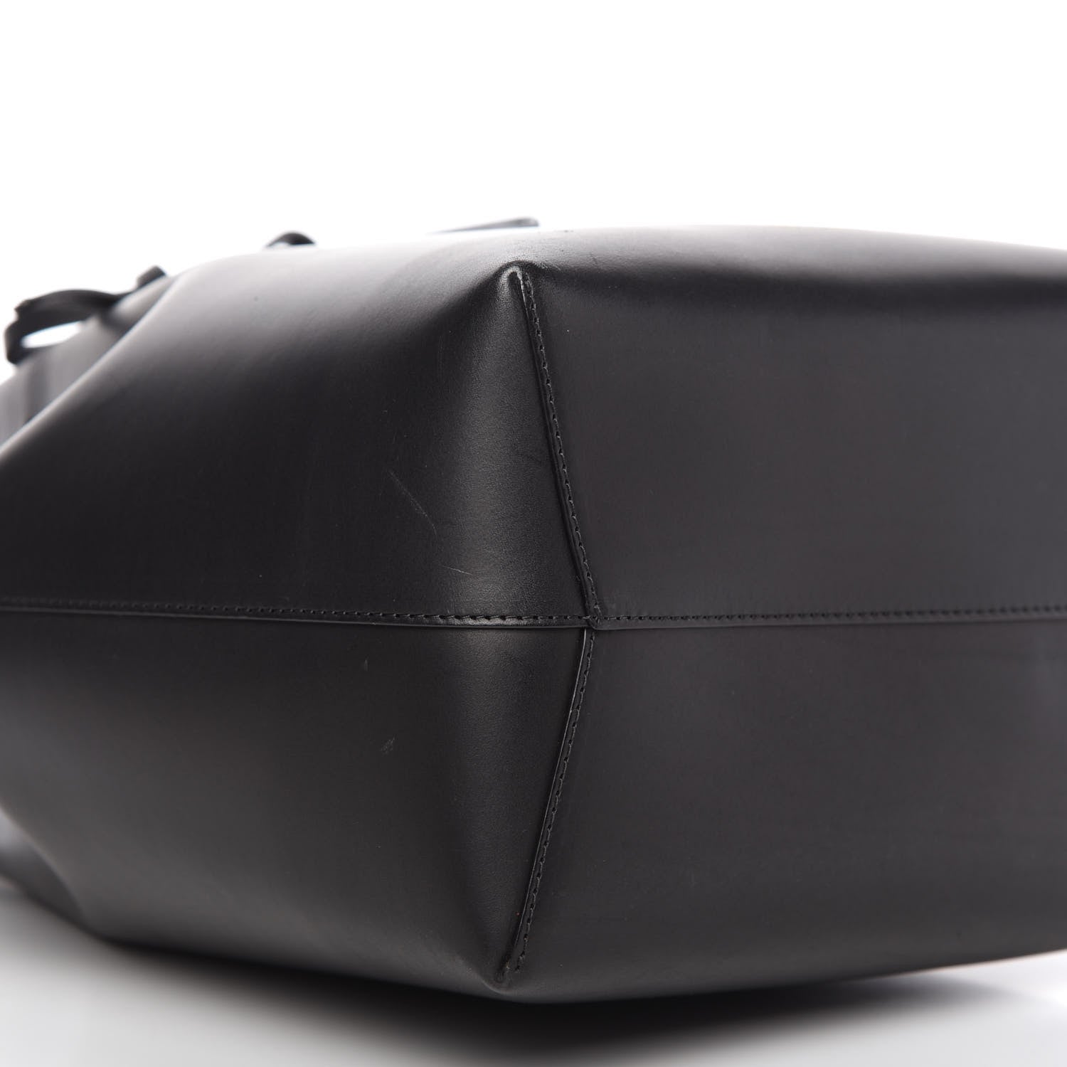 Mansur Gavriel Vegetable Tanned Calfskin Bucket Bag Black Flamma 6 of 8