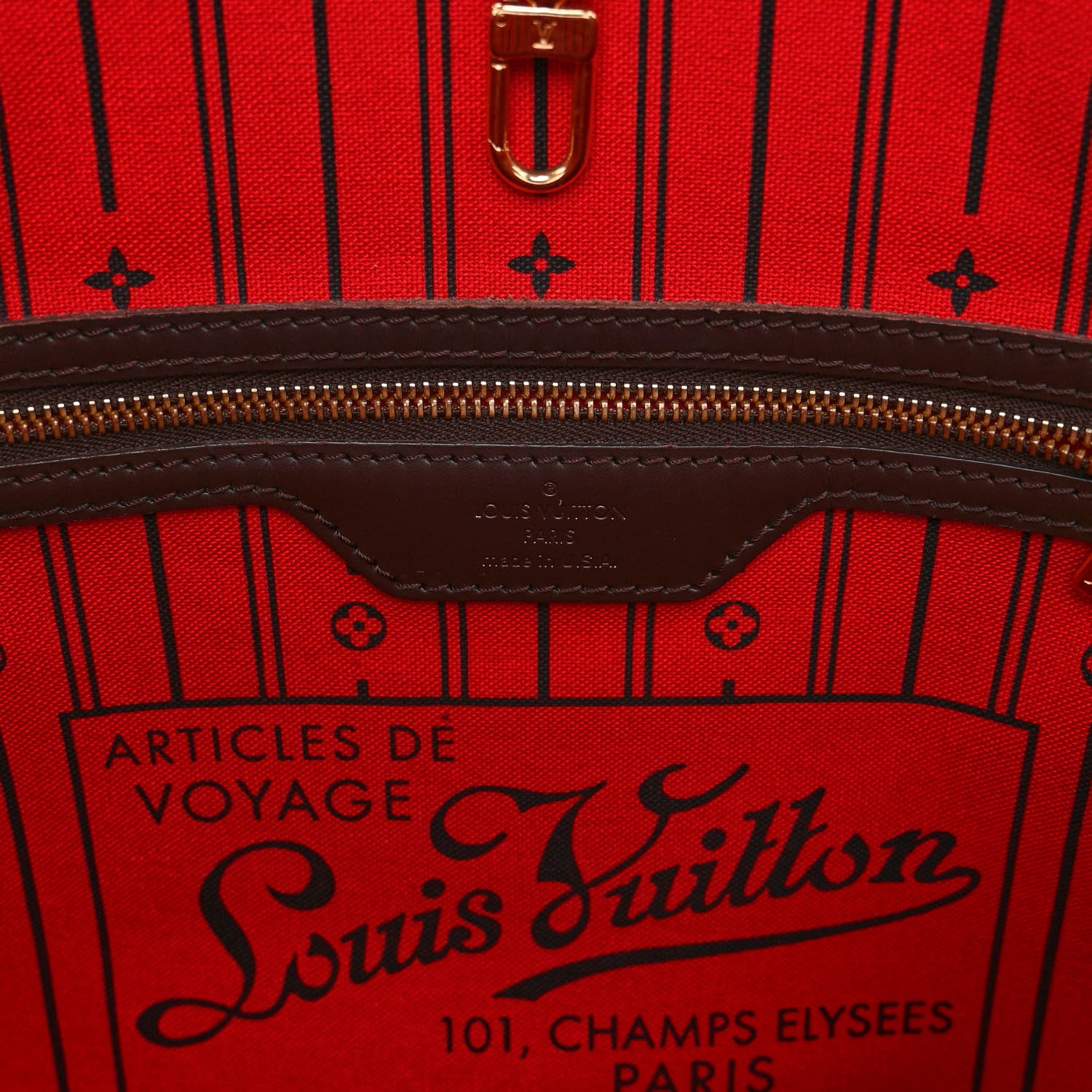 Louis Vuitton Damier Ebene Neverfull MM 6 of 12