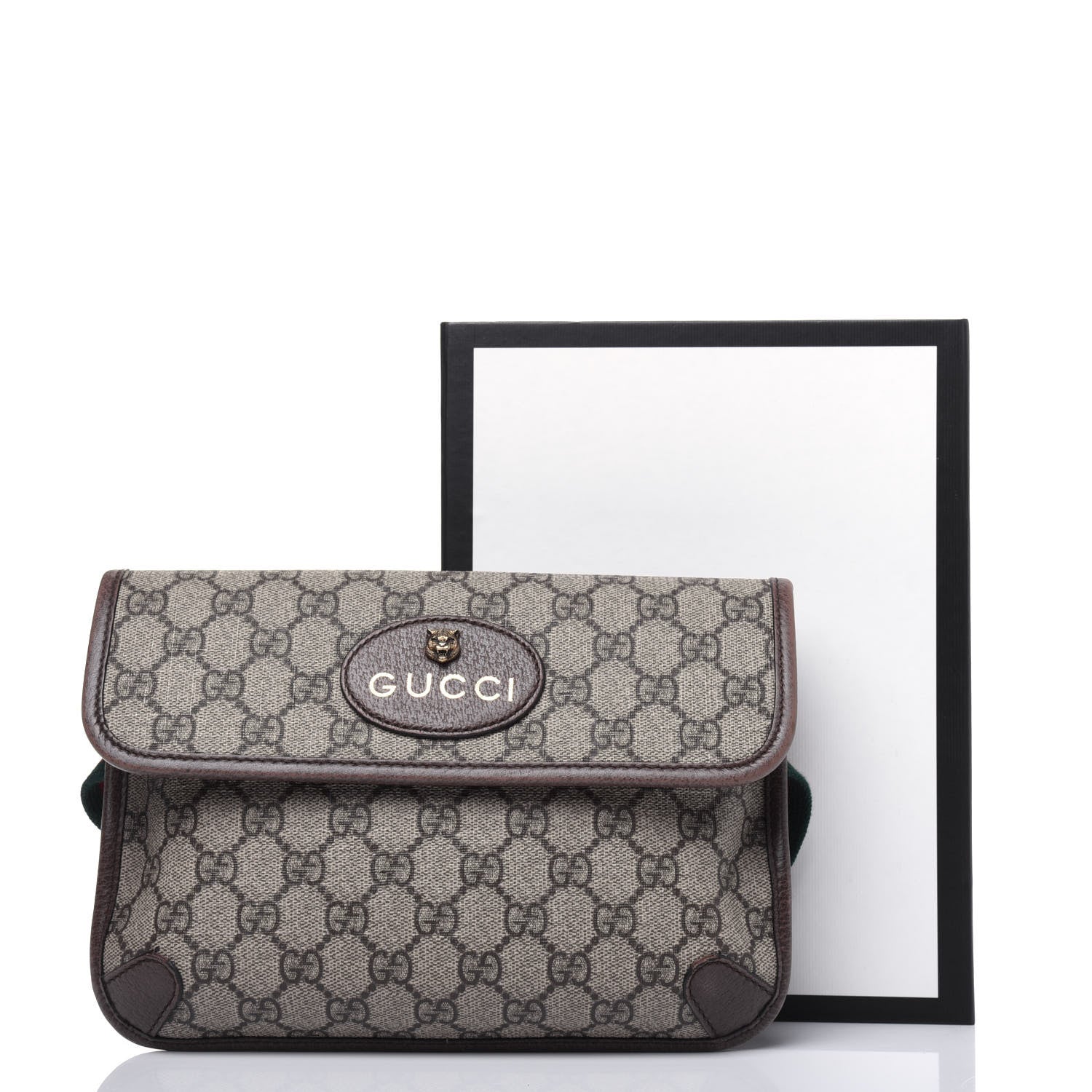 Gucci GG Supreme Monogram Neo Vintage Web Belt Bag Brown 22 of 22