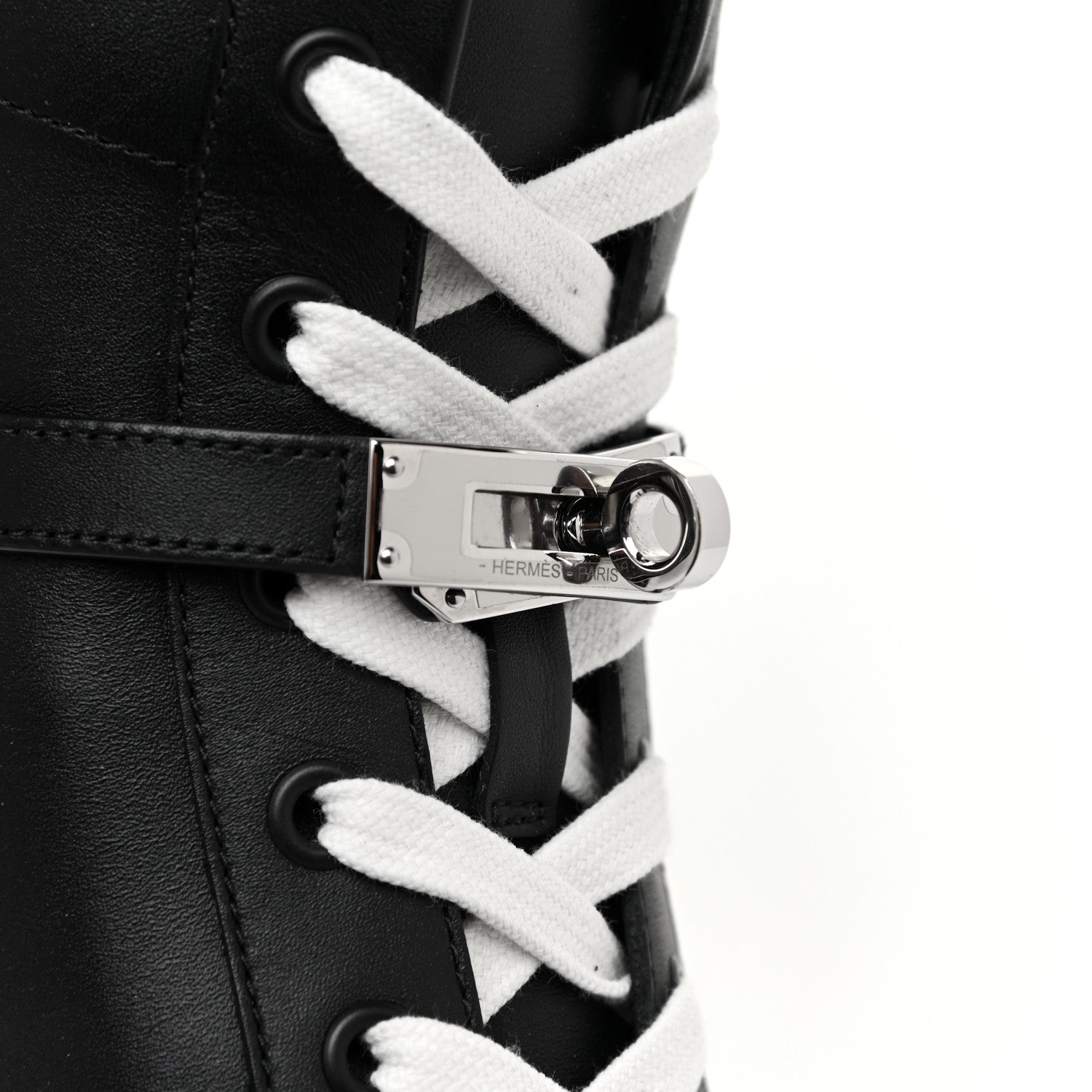 Hermes Calfskin Daydream Sneakers 37.5 Black 7 of 8