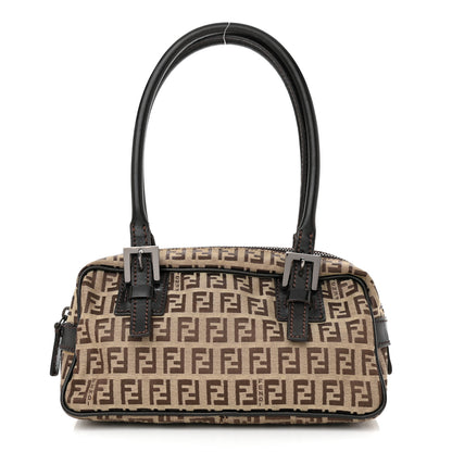 Fendi Zucchino Shoulder Bag Tobacco Moro 1 of 10