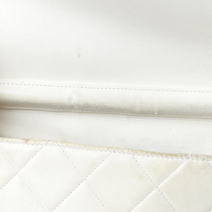 Chanel Lambskin Quilted Large Side-Packs White 22 of 28