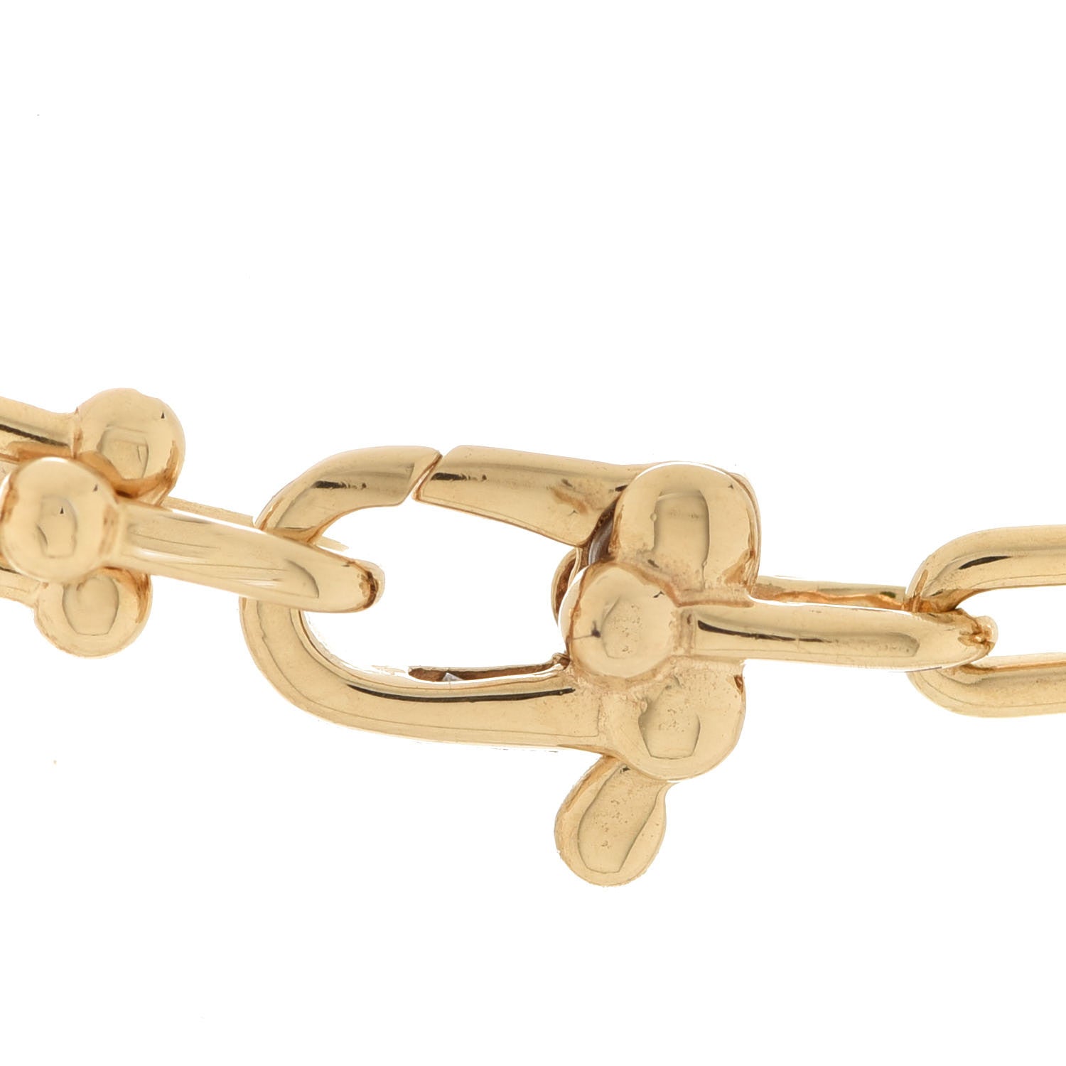 Tiffany 18K Yellow Gold Micro HardWear Link Bracelet 4 of 6