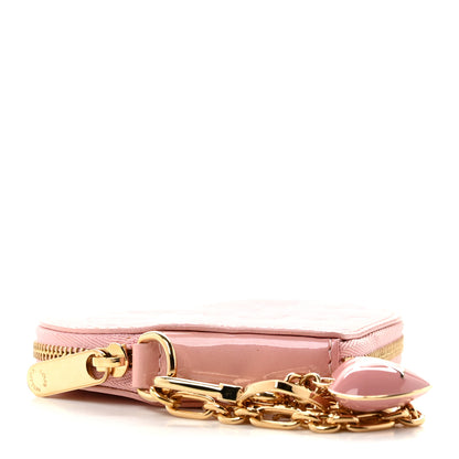 Louis Vuitton Vernis Heart Coin Purse Rose Ballerine 4 of 7