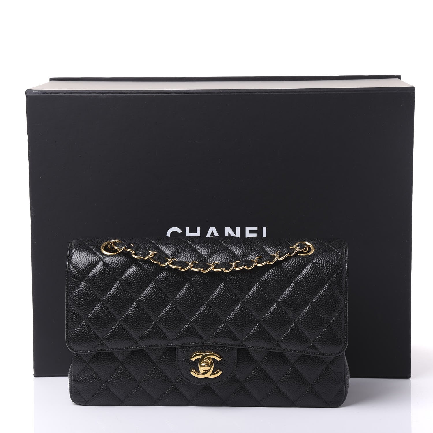 Chanel Caviar Quilted Medium Double Flap Black 10 of 10