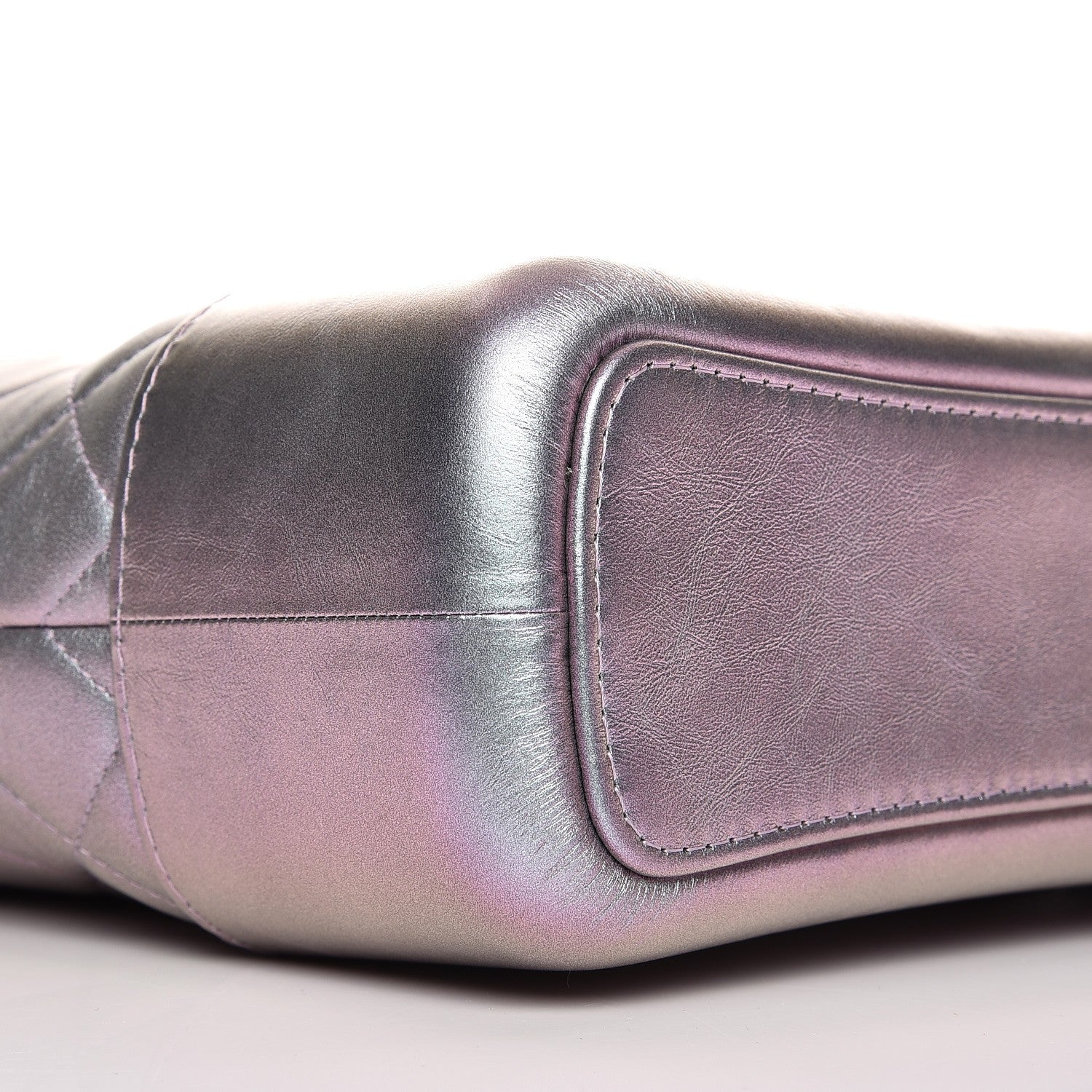 Chanel Iridescent Lambskin Calfskin Quilted Medium Gabrielle Hobo Light Purple 8 of 9
