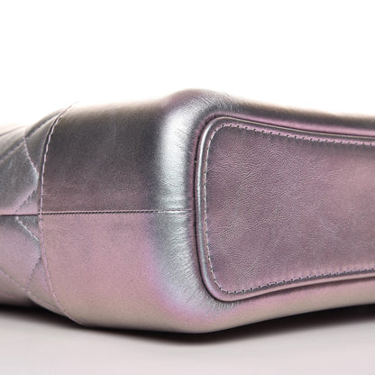 Chanel Iridescent Lambskin Calfskin Quilted Medium Gabrielle Hobo Light Purple 8 of 9
