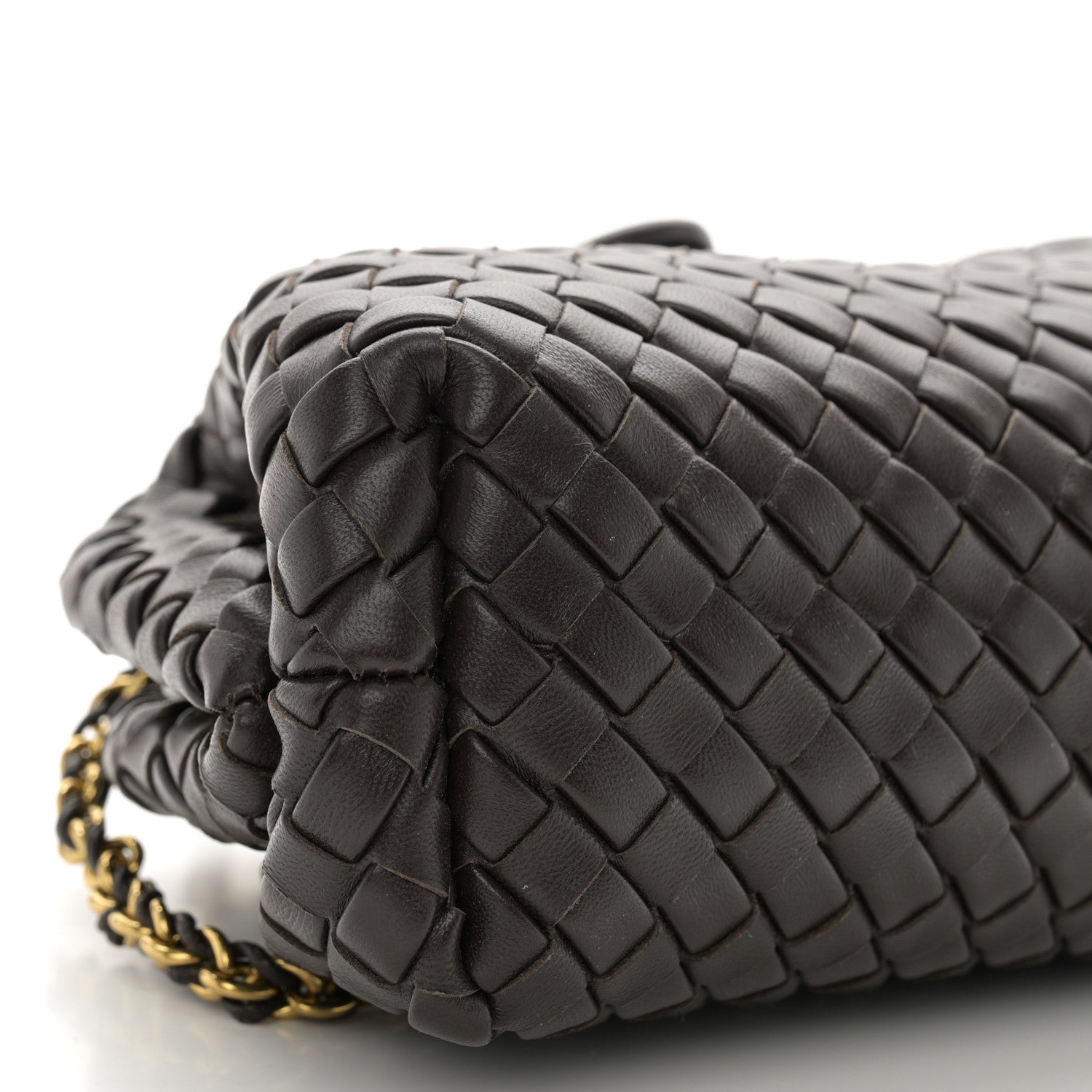 Bottega Veneta Nappa Intrecciato Small The Lauren 1980 Clutch With Chain Fondant 6 of 11
