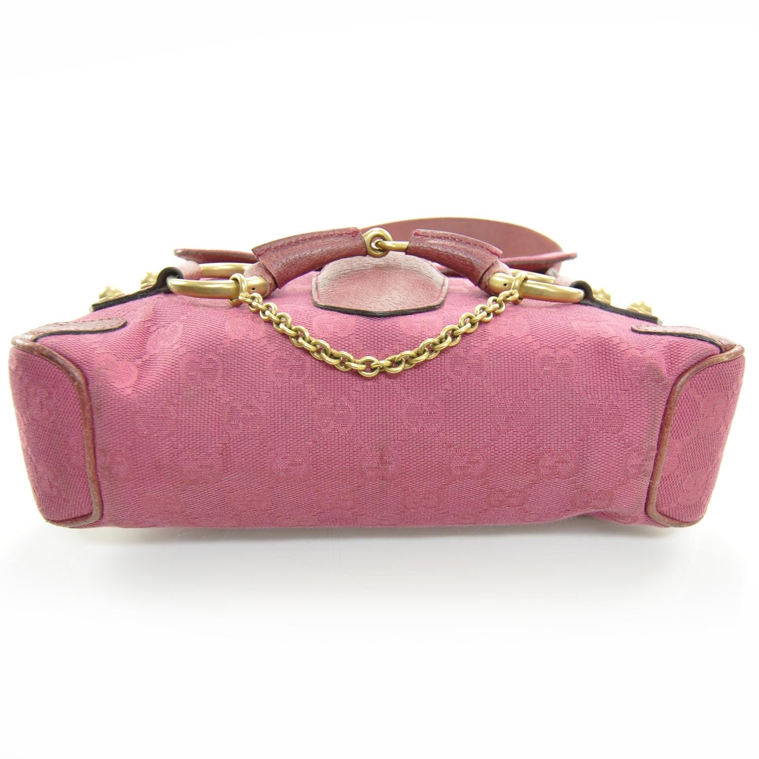 Gucci Monogram Horsebit Flap Bag Fuchsia 4 of 10