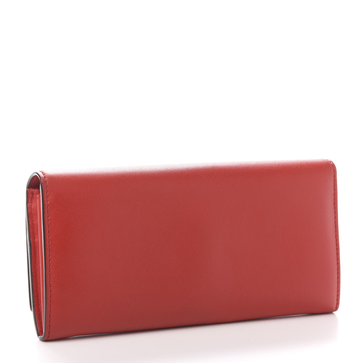 Fendi Vitello Liberty Century Lucido By The Way Continental Wallet Rosso 3 of 14