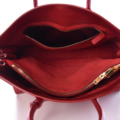 Saint Laurent Calfskin Large Sac de Jour Carryall Rouge Orient 5 of 12