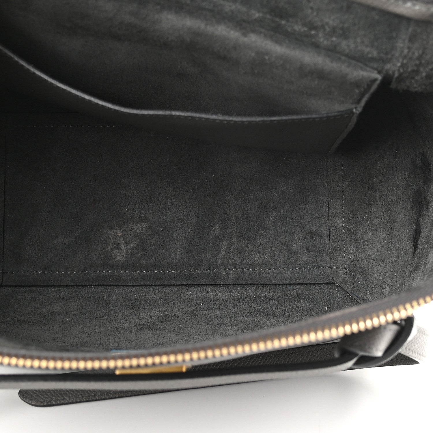 Celine Grained Calfskin Nano Belt Bag Grey 5 of 11