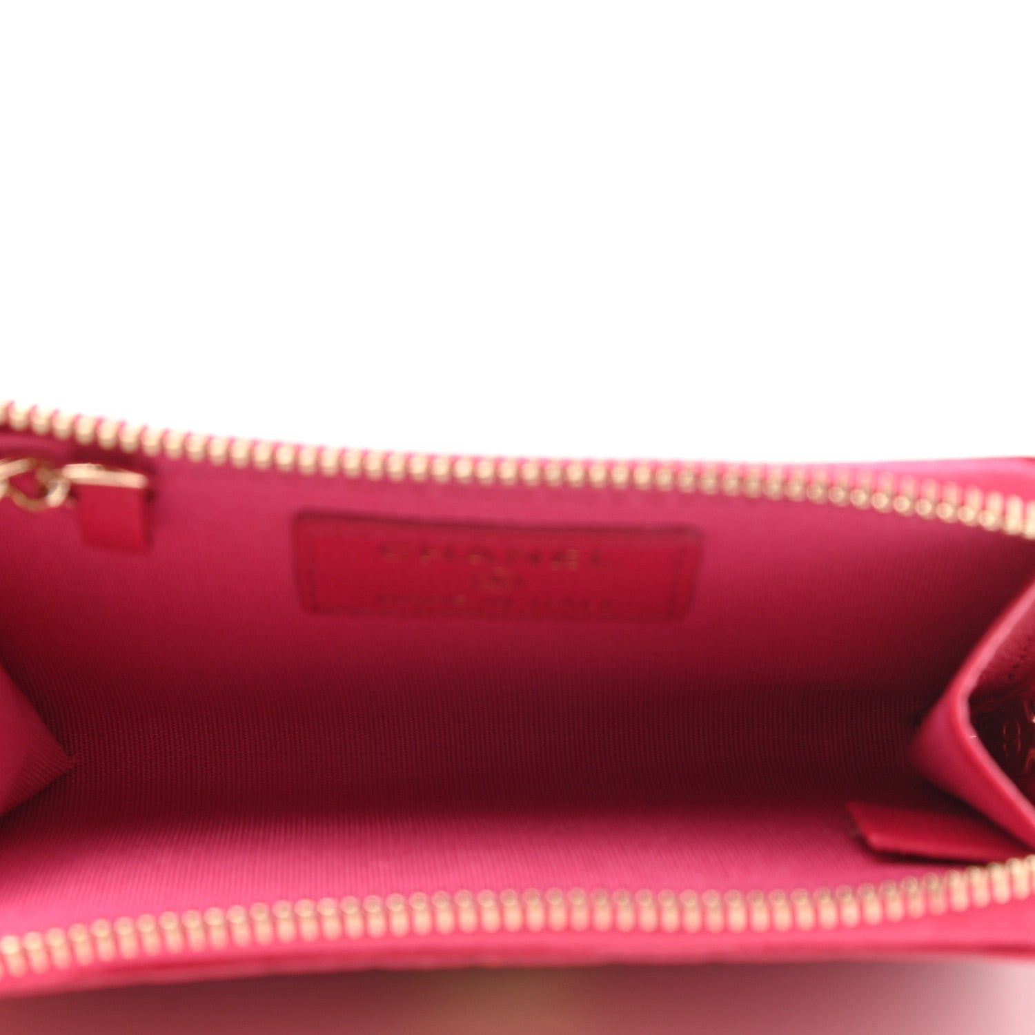 Chanel Caviar Camellia Embossed Key Holder Case Fuchsia 5 of 7