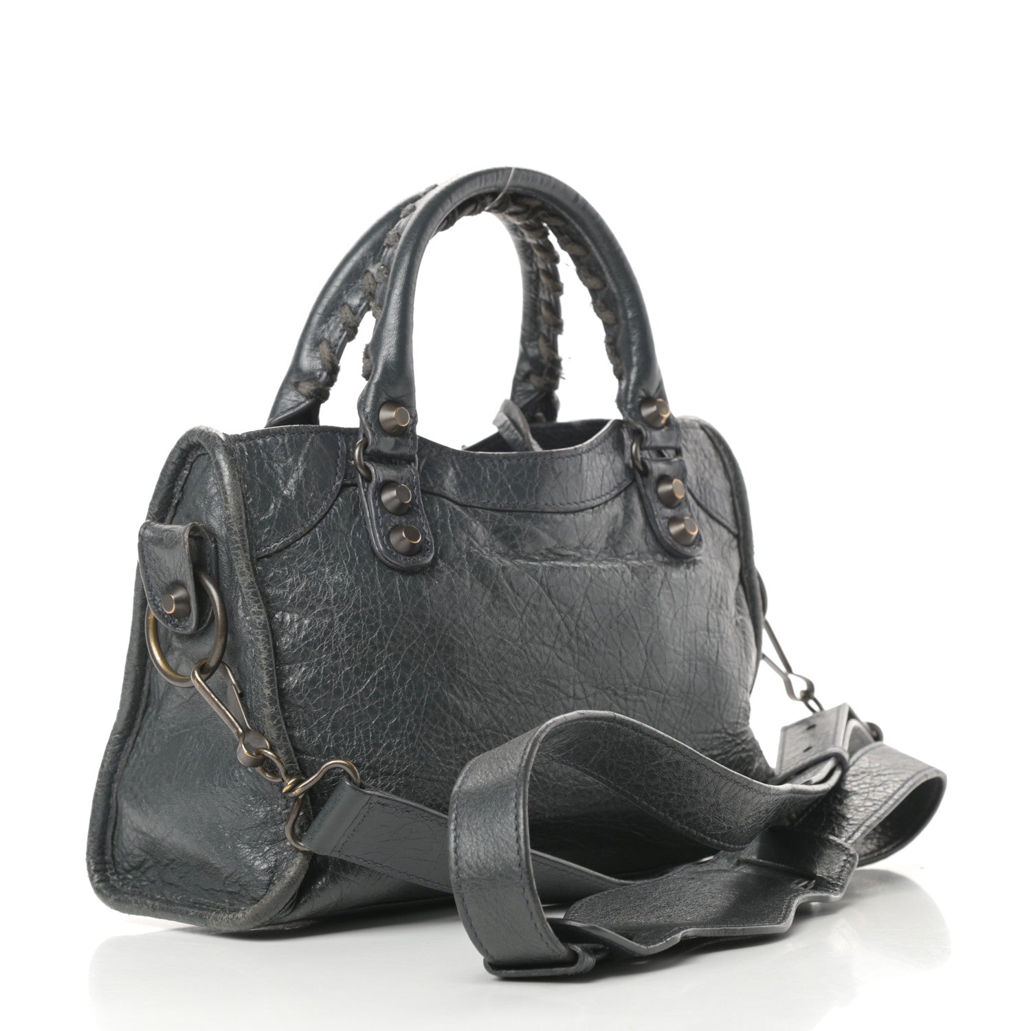 Balenciaga Agneau Classic Hardware Mini City Anthracite 3 of 16