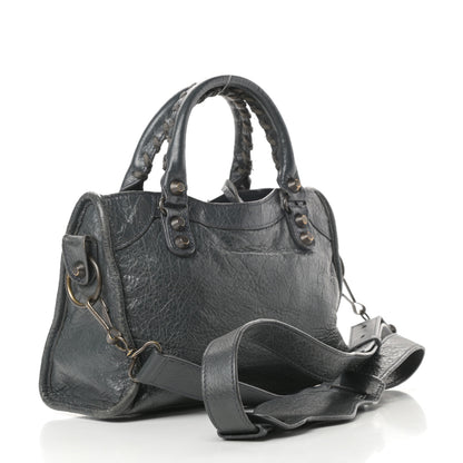 Balenciaga Agneau Classic Hardware Mini City Anthracite 3 of 16
